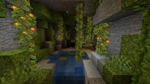 The lush caves have lots of lush scenery such as a moss, new plant life, and water covering the biome. Minecraft Java Edition Snapshot 21w10a Adds Lush Caves Biome From Caves And Cliffs Update Windows Central