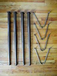 Best modern home design and furniture ideas for mid century modern end table metal legs. Vintage Mid Century Tapered Metal Table Legs Metal Table Legs Vintage Mid Century Table Legs