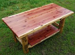 Amish Made Rustic Red Cedar Coffee Table Available At Cabin Creations In Phillips Wi Www Ca Diy Farmhouse Coffee Table Coffee Table Wood Cedar Wood Projects