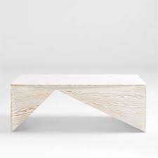 Bristol balimeke wooden round drum mesh coffee table indian handmade furniture. Nord Rectangular Whitewash Wood Coffee Table Crate And Barrel