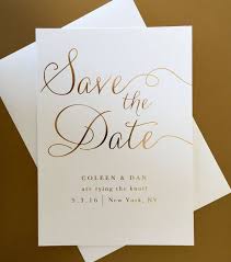 Gold Foil Wedding Save The Date Modern Elegant Classic En Etsy Save The Date Invitations Wedding Saving Wedding Invitations