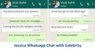 My Whatsapp Chat With A Celebrity Whatsapp Chat Website Sayings