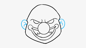 I asked my niece to draw her imaginary friend, serena. How To Draw Scary Clown Easy Scary Clown Drawing 680x678 Png Download Pngkit