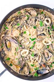 Our most trusted fish pasta recipes. Cream Sauce Seafood Pasta Creamy White Wine Sauce That Spicy Chick