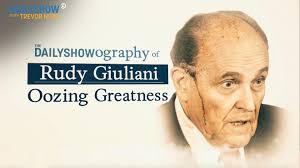 How did Rudy Giuliani go from son of a small-time criminal to America's  Mayor to the best, and possibly last, friend Donald Trump ever had?, This  is The Dailyshowography of Rudy Giuliani: Oozing ...
