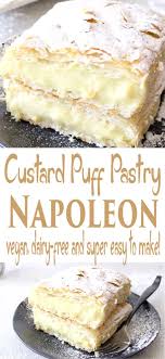 Vegan Custard Puff Pastry Napoleon Recipe Veggie Society Recipe Puff Pastry Recipes Napoleons Recipe Napoleon Dessert