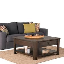 Farmhouse accent side table, rustic antique galvanized end coffee or cocktail table, storage metal bin with round wood lid set of 2 (distressed white) 4.5 out of 5 stars 2 $118.99 $ 118. Monroe 38 In L Square Distressed Charcoal Brown Acacia Wood Coffee Table Coffee Table Coffee Table Square Coffee Table Wood