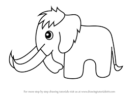 There are always a lot of those activities online. Learn How To Draw A Woolly Mammoth For Kids Animals For Kids Step By Step Drawing Tutorials