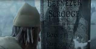 Here, the narrator describes the scene when the ghost first appears to scrooge. A Major Plothole In Disney S A Christmas Carol The Ghost Of Christmas Future Shows Scrooge Is Future Grave Which States He Is Set To Die On Dec 25 Aka Christmas Day But