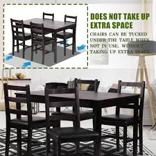 Make sure you have the right tools and kitchenware ready to go. Buy Kitchen Table And Chairs For 4 Dining Room Table Set Wood Elegant Kitchen Sets For Small Space Dark Brown Online In Hungary B08xw84xkn