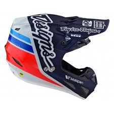 Toutes les nouvelles tenues motocross de tld sont en ligne : Casque Troy Lee Designs Se4 Silhouette Team Navy Motodiffusion Com