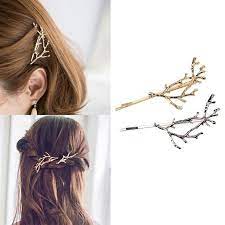 Vintage Gold Or Silver Tree Hair Clips Hair Accessories Types Metal Hair Accessories Hair Accessories For Women