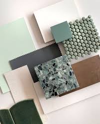 The Designory On Instagram We Re Going Green On Our Selection Of Finishes For Interior Design Mood Board Materials Board Interior Design Mood Board Interior
