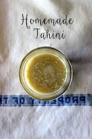 homemade tahini two places at once