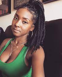 Box Braids Protrctive Styles Relaxed Hair Short Box Braids Box Braids Styling Box Braids Hairstyles