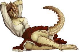 Lusty Argonian Maid Pinup 10 Sticker By Alden Roberts Skyrim Art Furry Art Elder Scrolls Art