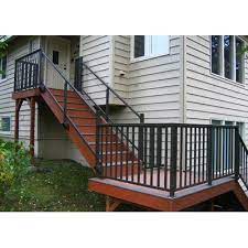 Aluminum railing is typically available in fewer color options than composite. Vista Railing 3 Ft H Vista Aluminum Stair Railing Deck Railings Stair Railing Balcony Railing Design