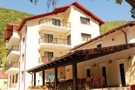 Pensiunea noblesse este situata in mijlocul statiunii baile herculane pe stada principala , langa raul cerna care curge prin spatele proprietatii la poalele muntior domogled. Pensiunea Noblesse Baile Herculane 4 Cazare In Baile Herculane