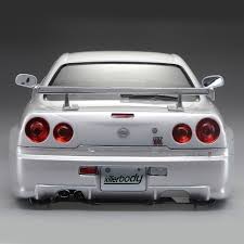 Killerbody NISSAN SKYLINE R34 Finished Body Pearl-white RC Car Body Shell  For 110 Electric Car - Price - 47.00 Euro | Racer.lt
