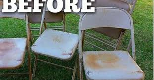 Diy Vintage Metal Chair Makeover Vintage Metal Chairs Metal Chairs Metal Folding Chairs