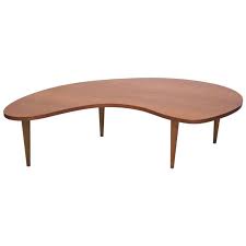 Comma coffee table in white: Mid Century Amoeba Kidney Or Comma Shaped Coffee Table 1stdibs Com Coffee Table Table Kidney Table