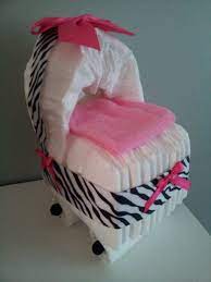 Zebra With Hot Pink Diaper Bassinet Baby Shower Decoration 13 00 Via Etsy Baby Shower Fun Baby Shower Decorations Zebra Baby Showers