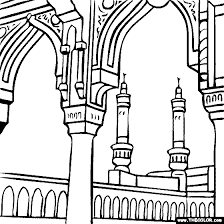 Color this design with the flag of saudi arabia and others countries with our children's portal of free coloring. Mecca Saudi Arabia Coloring Page