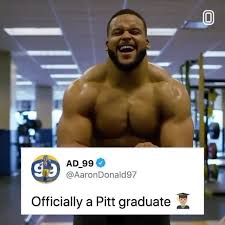 Archie, who attends all of the rams' home games, comforted aaron through the first three weeks of the season, when the sacks weren't coming and aaron was starting to. Overtime Aaron Donald Is A College Grad Ad Continues