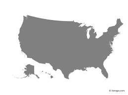 Grey Map Of United States Free Vector Maps Map Vector Thailand Map Kenya Flag