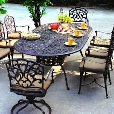We put together a list of the top five patio sets from lowe's for 2020 so you can easily figure out which seating arrangement is your. Darlee Series 80 Oval Dining Table 48 In W X 96 In L Lowes Com Patio Dining Furniture Cast Aluminum Patio Furniture Patio Dining Set