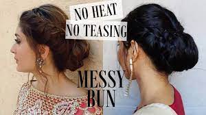 The Messy Indian Hair Style Hair Styles Lehenga Hairstyles Indian Hairstyles