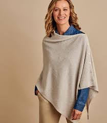 Cashmere Merino Blend Button Poncho Reviews | WoolOvers Reviews | Feefo