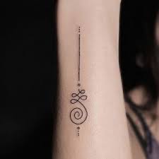 The arrow stands for the jump into something new.. Unalome Tattoo Bangkok All Day Tattoo