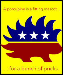 Foto ad alta risoluzione stampata su carta fotografica lucida e sigillata con una chiara cupola epossidica. The Porcupine Is Americans Against The Libertarian Party Facebook