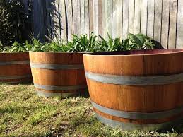 The half barrels were $25 each and the whole barrel was $100. Half Barrel Planter Coffee Table Raw The Barrel Company