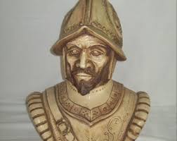 Conquistador Statue Bust ~ Juan Rodríguez Cabrillo San Diego ~ Very  Collectable Piece !