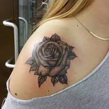 A modern and abstract shoulder and chest design. Stylish And Delightful Shoulder Tattoo Ideas For Female Body Tattoo Art