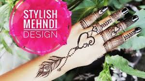Stylish h letter alphabet mehndi design. Mehndi Saaj Italia Vlip Lv