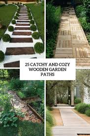 Sliced wood, logs and salvaged wood pieces are wonderful green design materials that look beautiful and elegant, enhancing a natural feel and offering cheap ideas for designing attractive and creative walkways and harmonizing yard landscaping. 25 Catchy And Cozy Wooden Garden Paths Shelterness