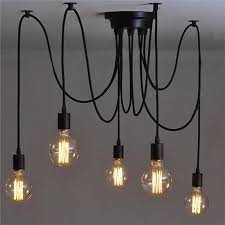Retro Stil Edison Decke Lampe Licht Kronleuchter Haus Zimmer Dekorative Pendelleuchte Lampen Wohnzimmer Lampen Beleuchtung Decke
