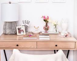 3 of 21 stow work materials in a basket below a hallway console to transform it into a desk when needed. Small Space Home Office Solutions The Everygirl