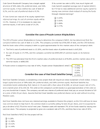 Firms estimate their weighted average cost of capital (wacc) by multiplying each component weight by the component cost and summing up the products. Solved All The Answer Choices Are Shown Please Choose On Chegg Com