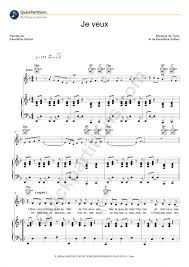 Partition Piano Je Veux Zaz Partition Piano Partition Partition Piano Facile