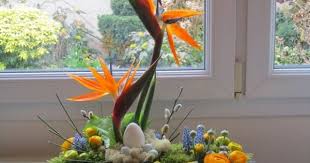 Art Floral Bleuette010 Arrangements De Fleurs Tropicales Jardin De Paques Arrangements Floraux