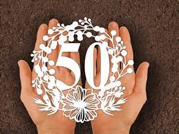 Download 50th Anniversary Wreath Svg Graphic By Johanruartist Creative Fabrica