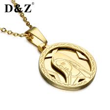 Colorful gold guadalupe necklace (virgin mary) $ 9.99. D Z Virgin Mary Necklace Gold Color Stainless Steel Virgin Guadalupe Pendants Necklaces For Catholic Religious Jewelry Buy At The Price Of 2 57 In Aliexpress Com Imall Com