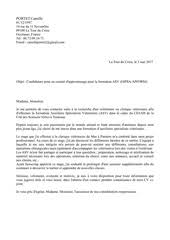 Publié le 02/03/2020 à 05:13 , mis à jour à 05:23. Lettre De Motivation Asv Fichier Pdf