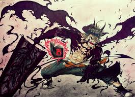 Fan Art Asta Complete Anti Magic Cover Of The Demon Blackclover In 2020 Black Clover Anime Black Clover Manga Clover