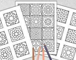 Free, printable coloring pages for adults that are not only fun but extremely relaxing. Mosaic Coloring Page Etsy