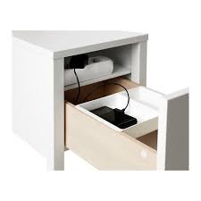 Features gently curved sides, textured drawer fronts, and oval brushed nickel knobs. Home Furniture Store Modern Furnishings Decor Ikea Nordli Bedside Table Ikea Nightstand